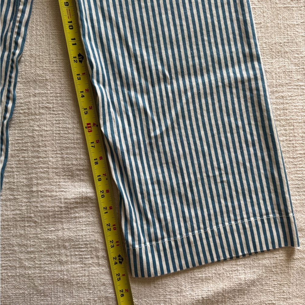 Maeve Colette Pants, Blue & White Stripes, Size 27 - Picture 7 of 7
